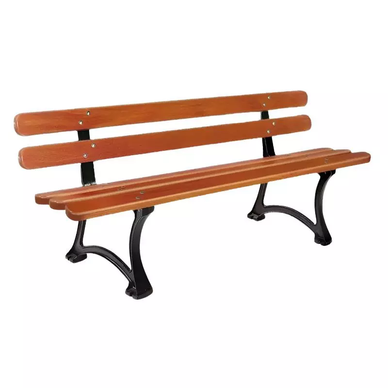 Banc en bois et pieds fonte Saragosse