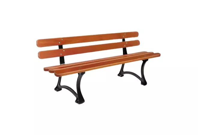 Banc en bois et pieds fonte Saragosse