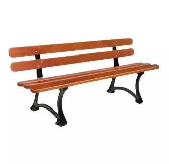 Banc en bois et pieds fonte Saragosse