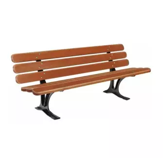 Banc assise et dossier en bois exotique Séville