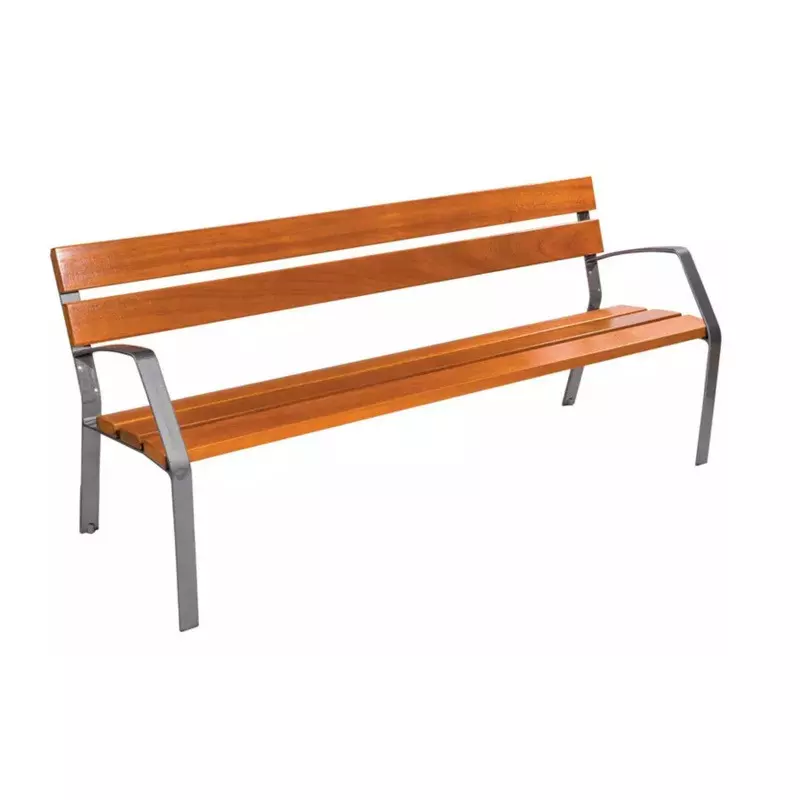 Banc Modo en bois exotique 5 lames 180 cm