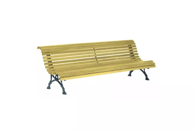 Banc Public en Bois Romantico