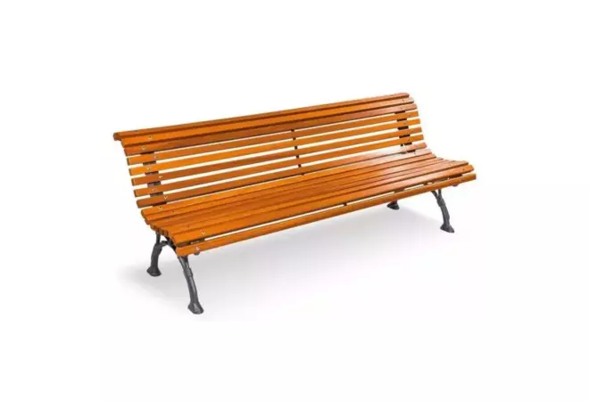 Banc extérieur en bois et fonte Romantico