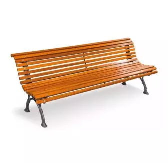 Banc extérieur en bois et fonte Romantico