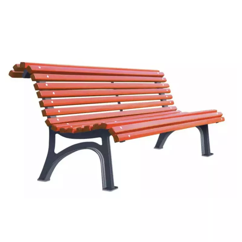 Banc public en bois et fonte Plaza