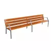 Banc Modo en bois exotique 6 lames 300 cm