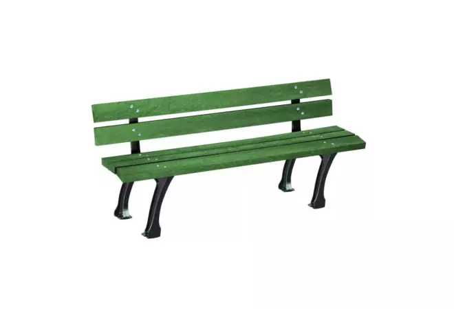 Banc public Glasgow en plastique recyclé