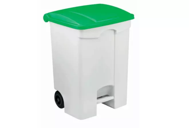 Poubelle mobile 70L vert