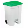 Poubelle mobile 70L vert