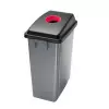 Corbeille de tri 60L rouge