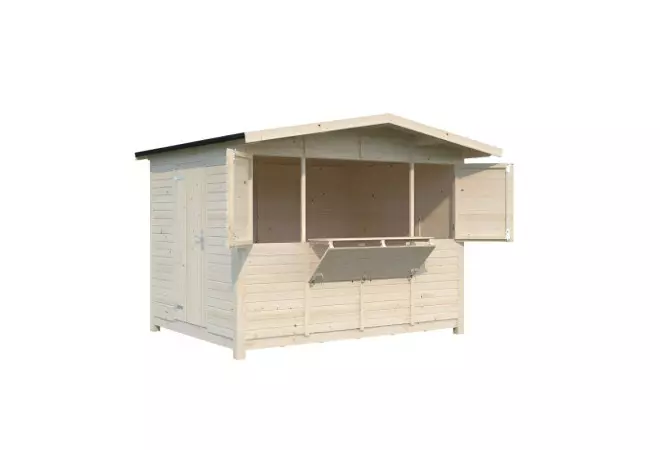 Chalet pliable en bois pour marchés