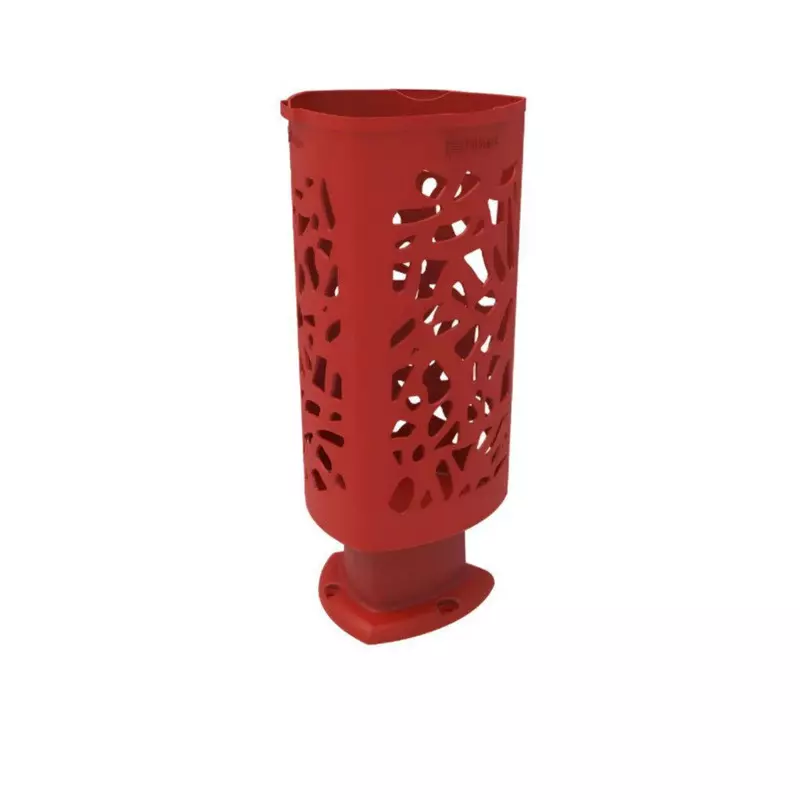 Corbeille de ville Corail en plastique