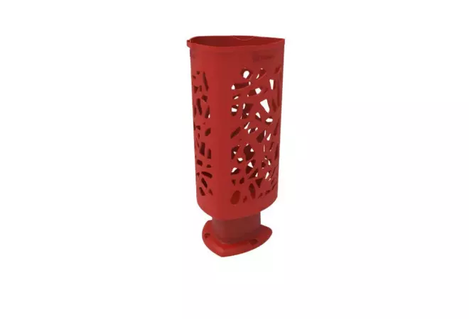 Corbeille de ville Corail en plastique