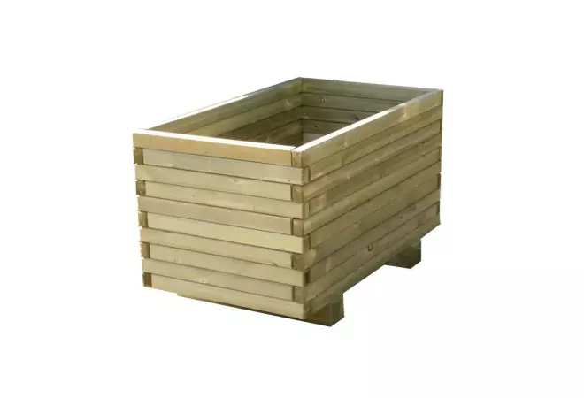 Jardinière rectangulaire en bois