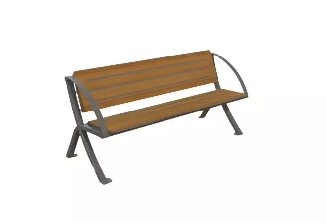 Banc de ville en compact Occitanie