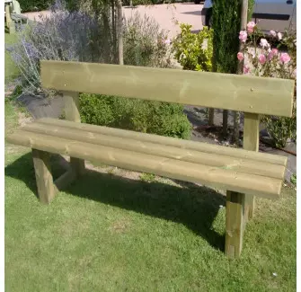 Banc extérieur en bois