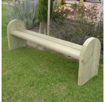 Banquette en bois pour espace public