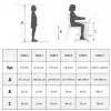 Table d'étude 4 pieds 180cm tailles