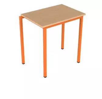 Table scolaire empilable orange