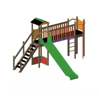 Structure multijeux pour les 3 à 8 ans