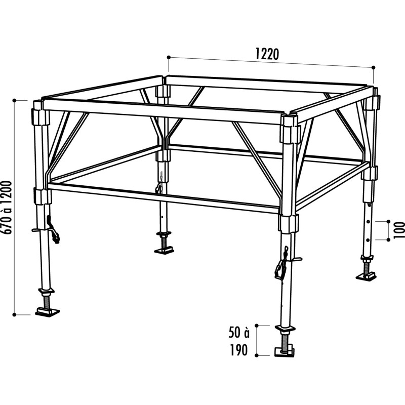 Podium modulable