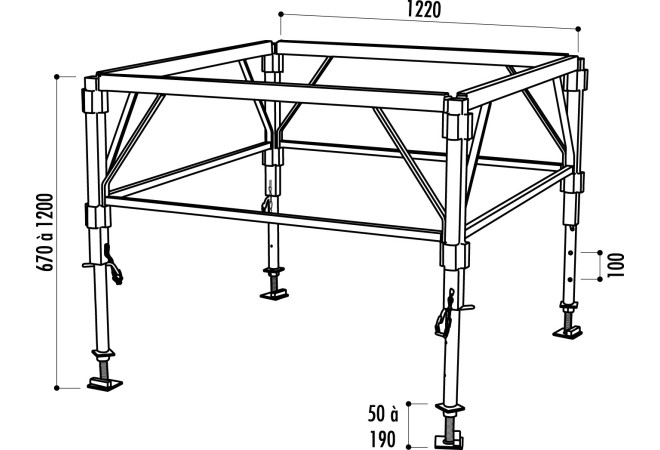 Podium modulable